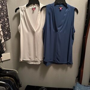 ❗️2 pack❗️Vince Camuto sleeveless blouse. Size M. Excellent condition.
